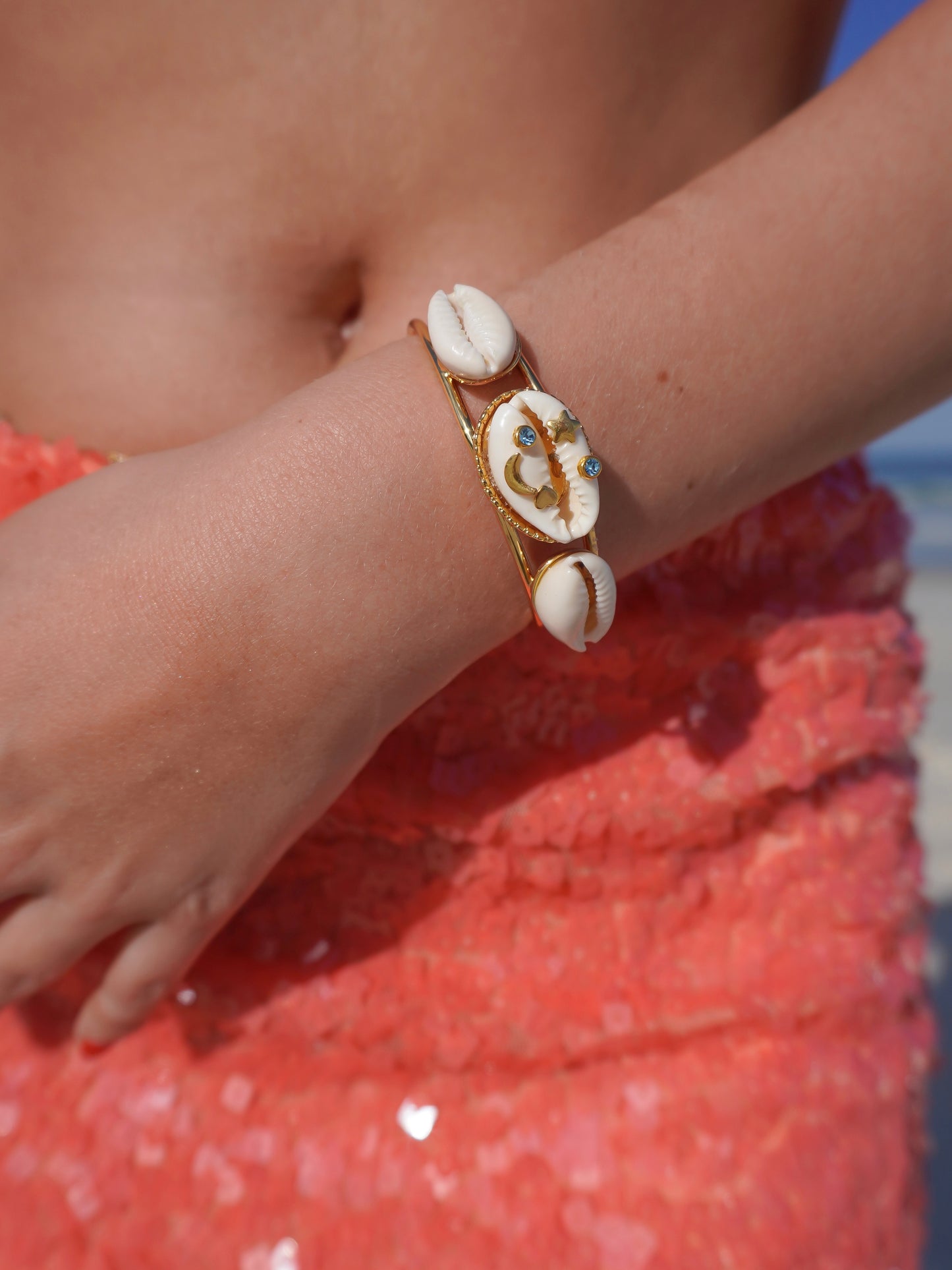 Aquamarine Cuff Bracelet