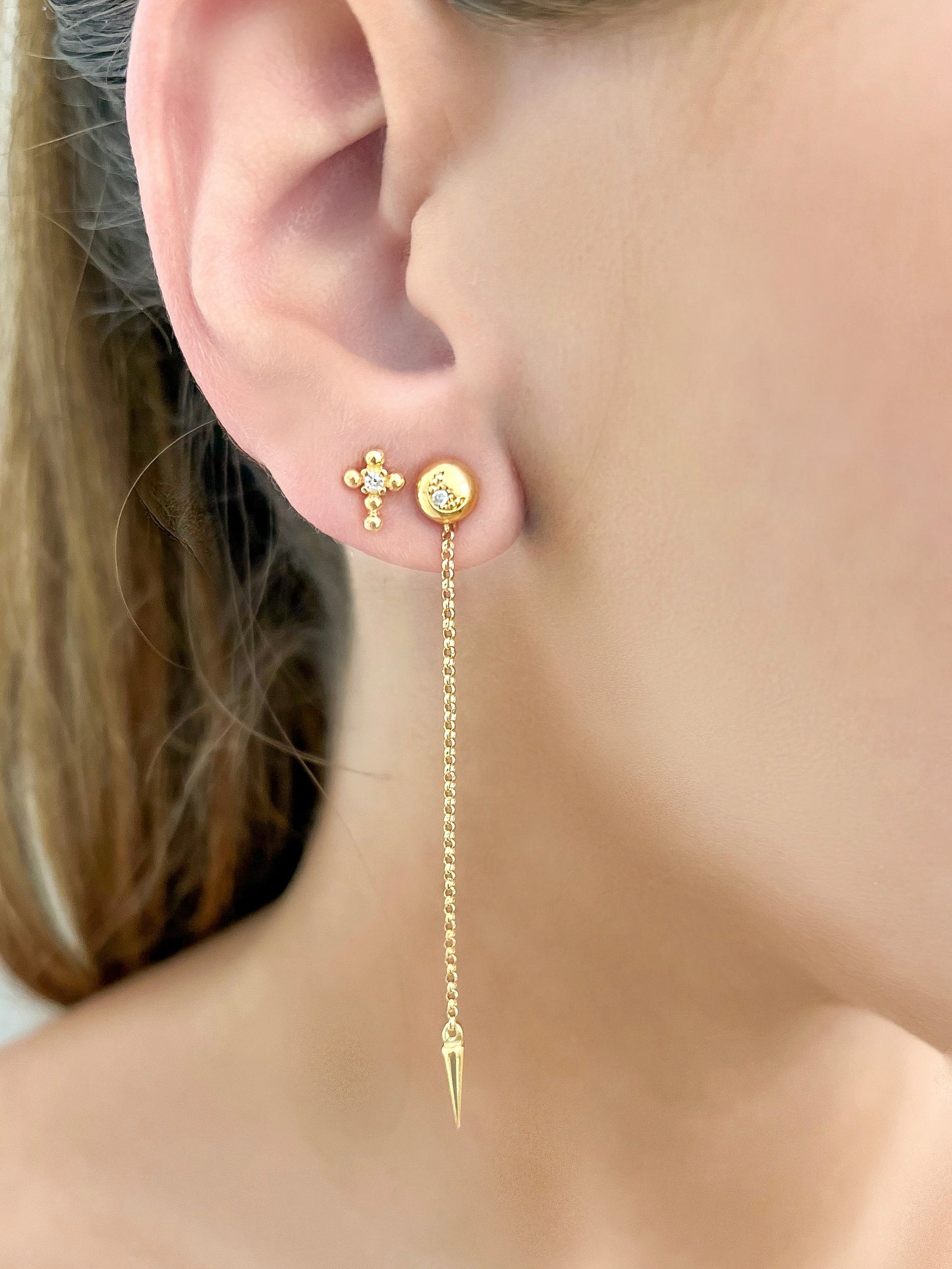 Solstice Spike Completed Earrings