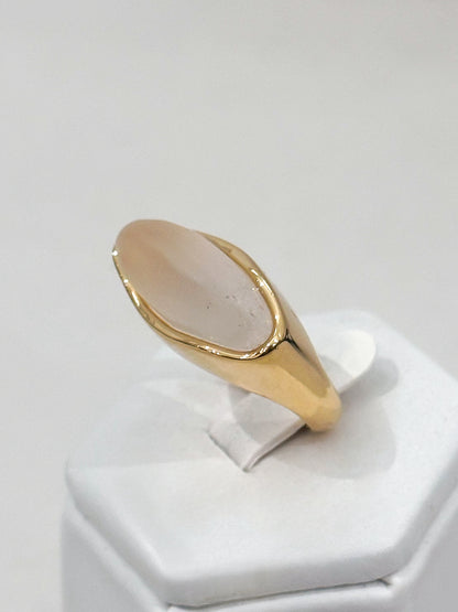 Frost Rock Crystal Statement Ring