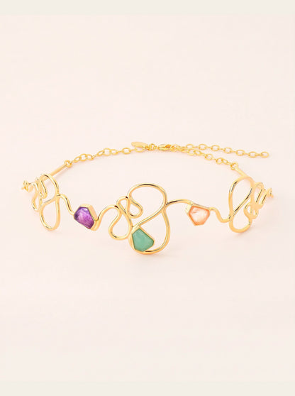 Ginga Pastel Statement Choker Necklace