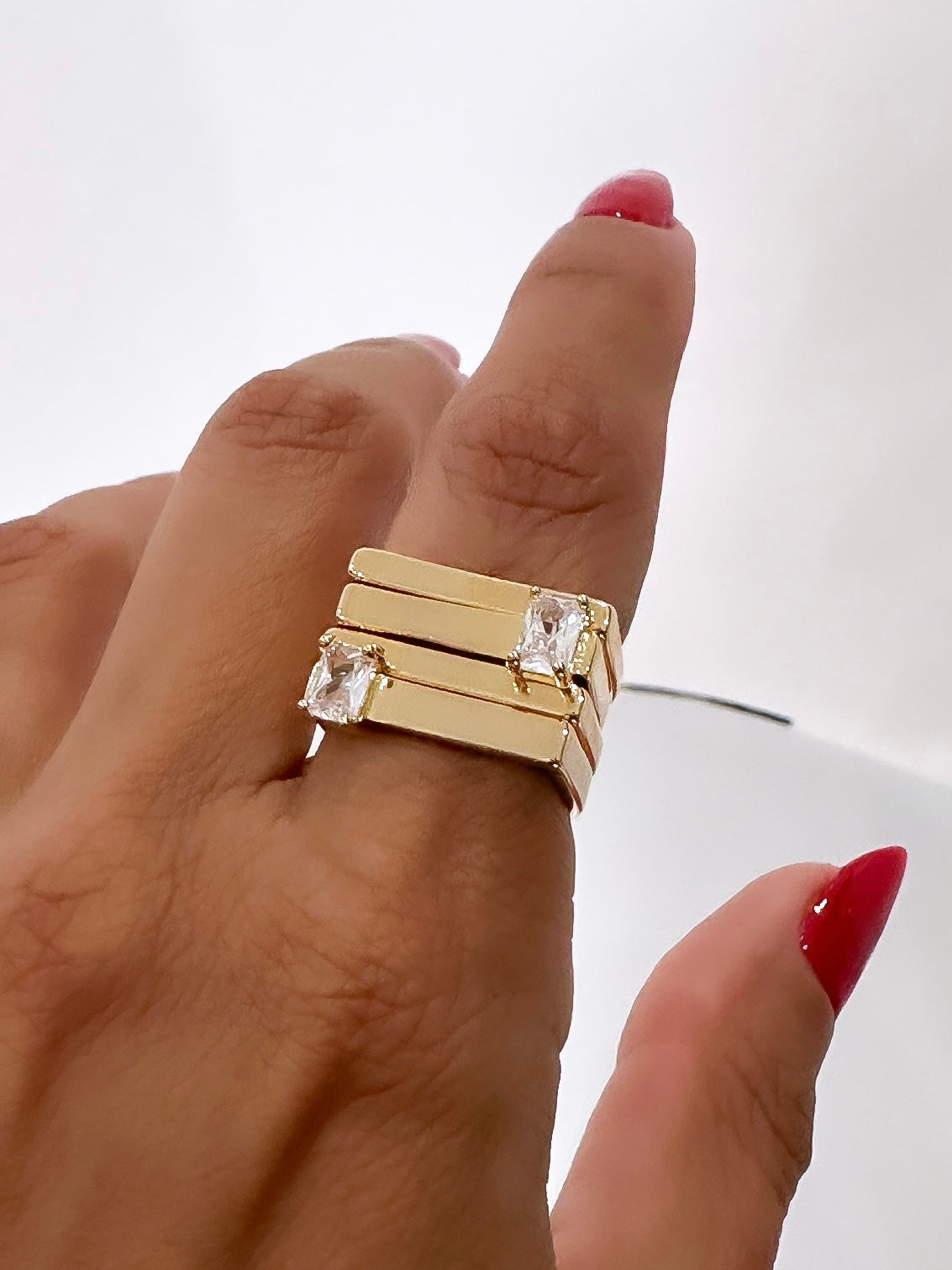 Golden Prism Ring