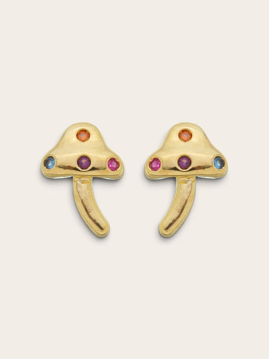 Rainbow Gumdrop Micro Earrings