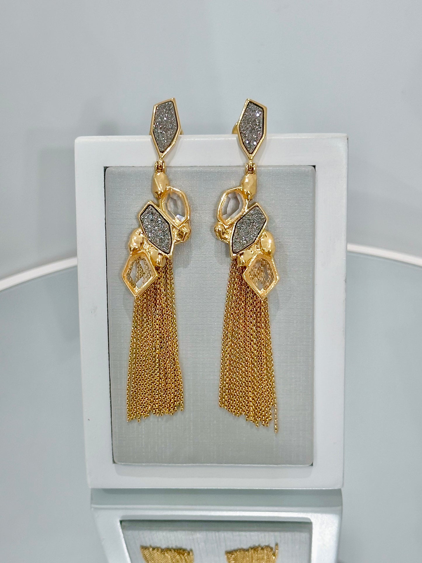 Lumiere Druzzy & Crystal Rock Earrings