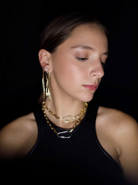 Twisted Chain Earrings