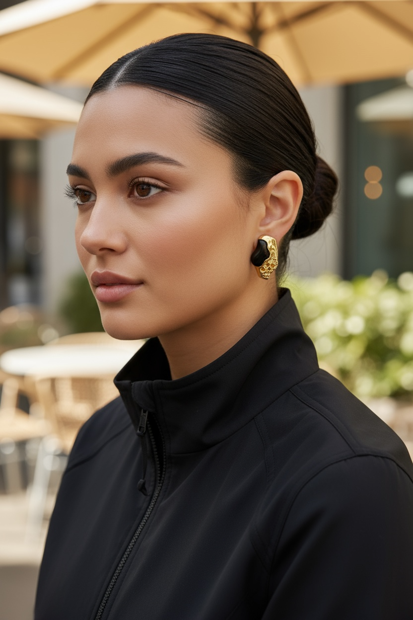 Black Luxor Earrings