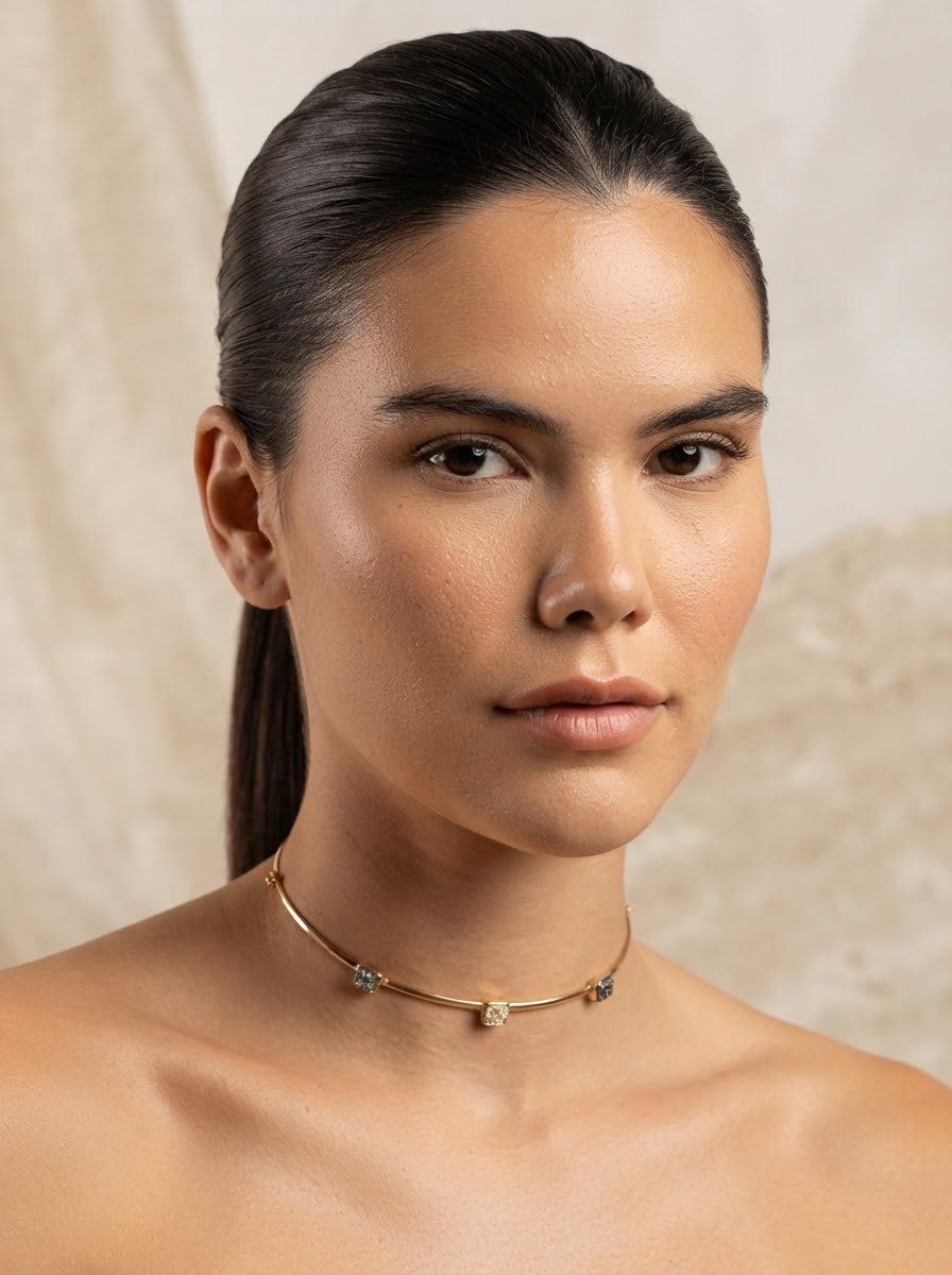 Lumina Druzy Choker Necklace
