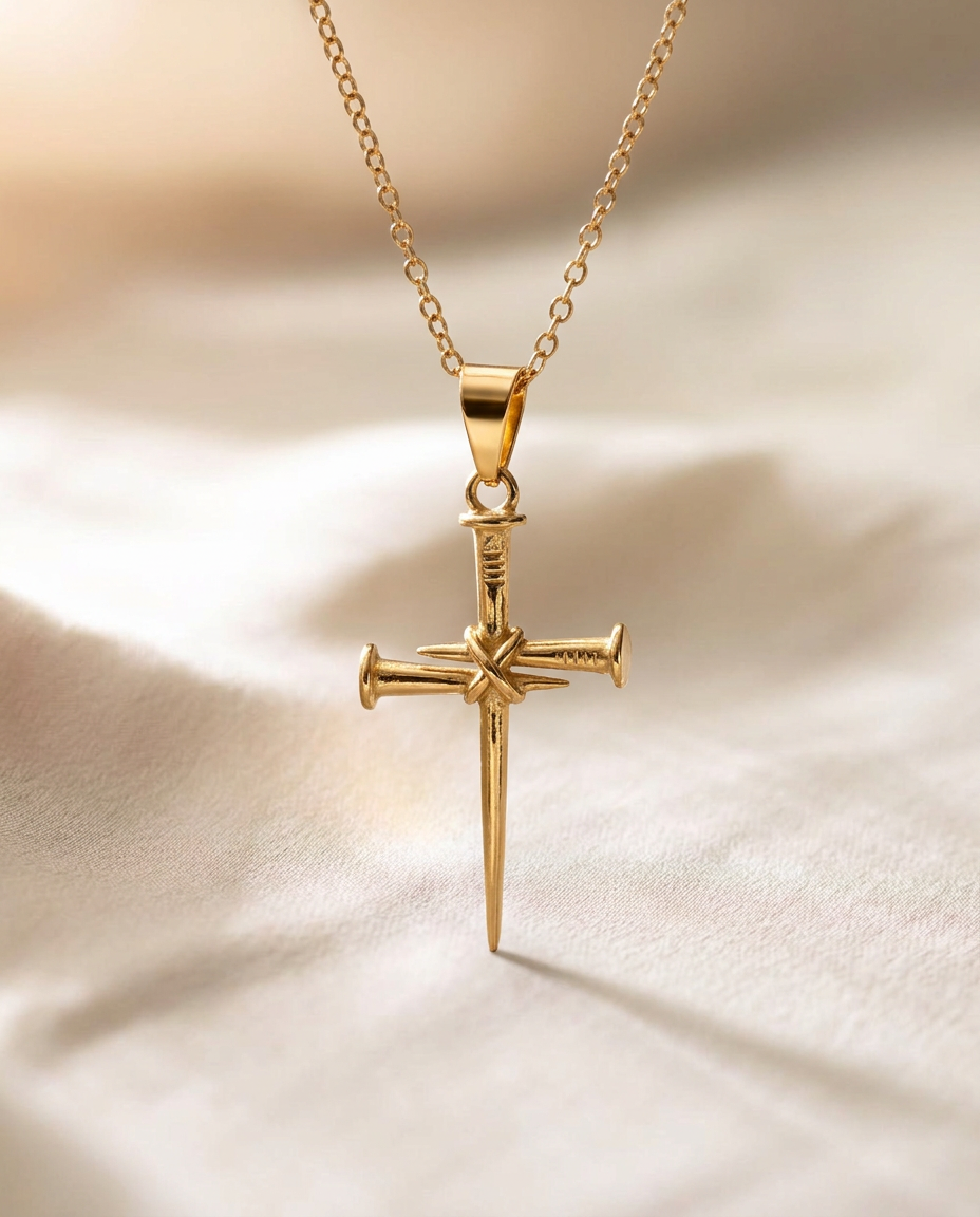 Armor Cross Pendant Necklace