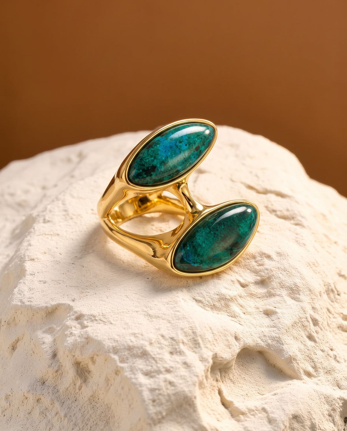 Duet Chrysocolla Ring