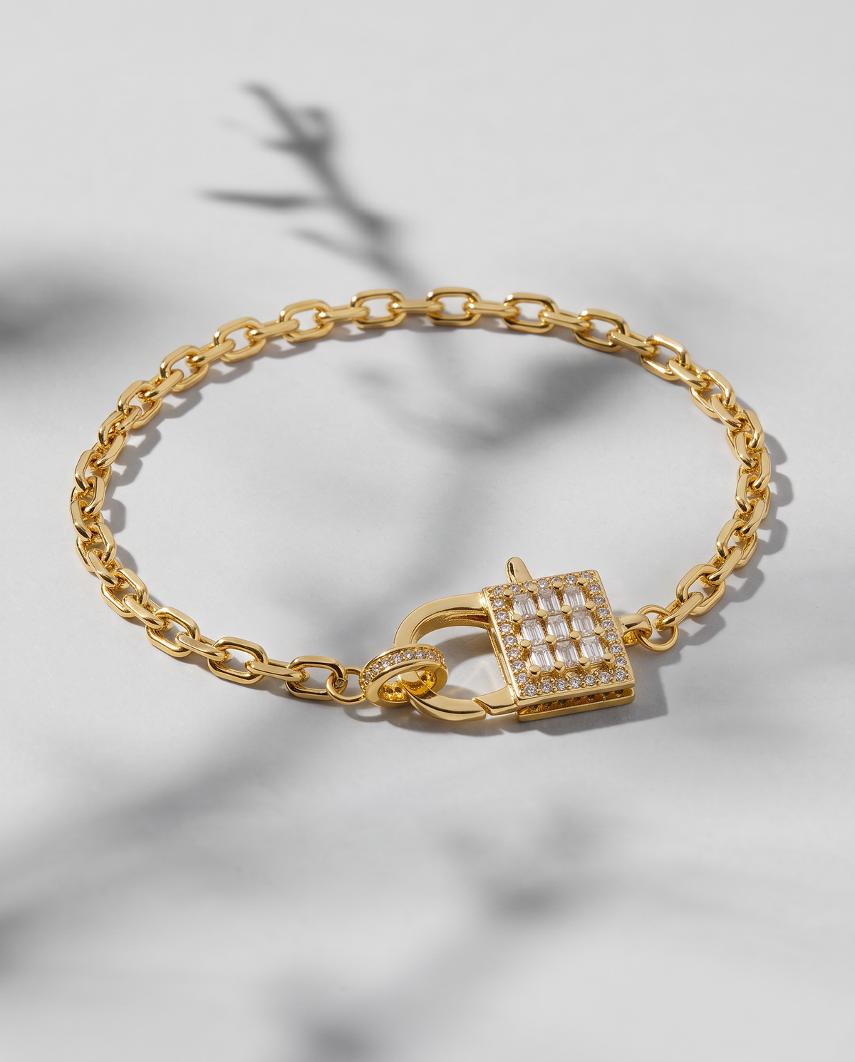 Seized Lock Chain Bracelet