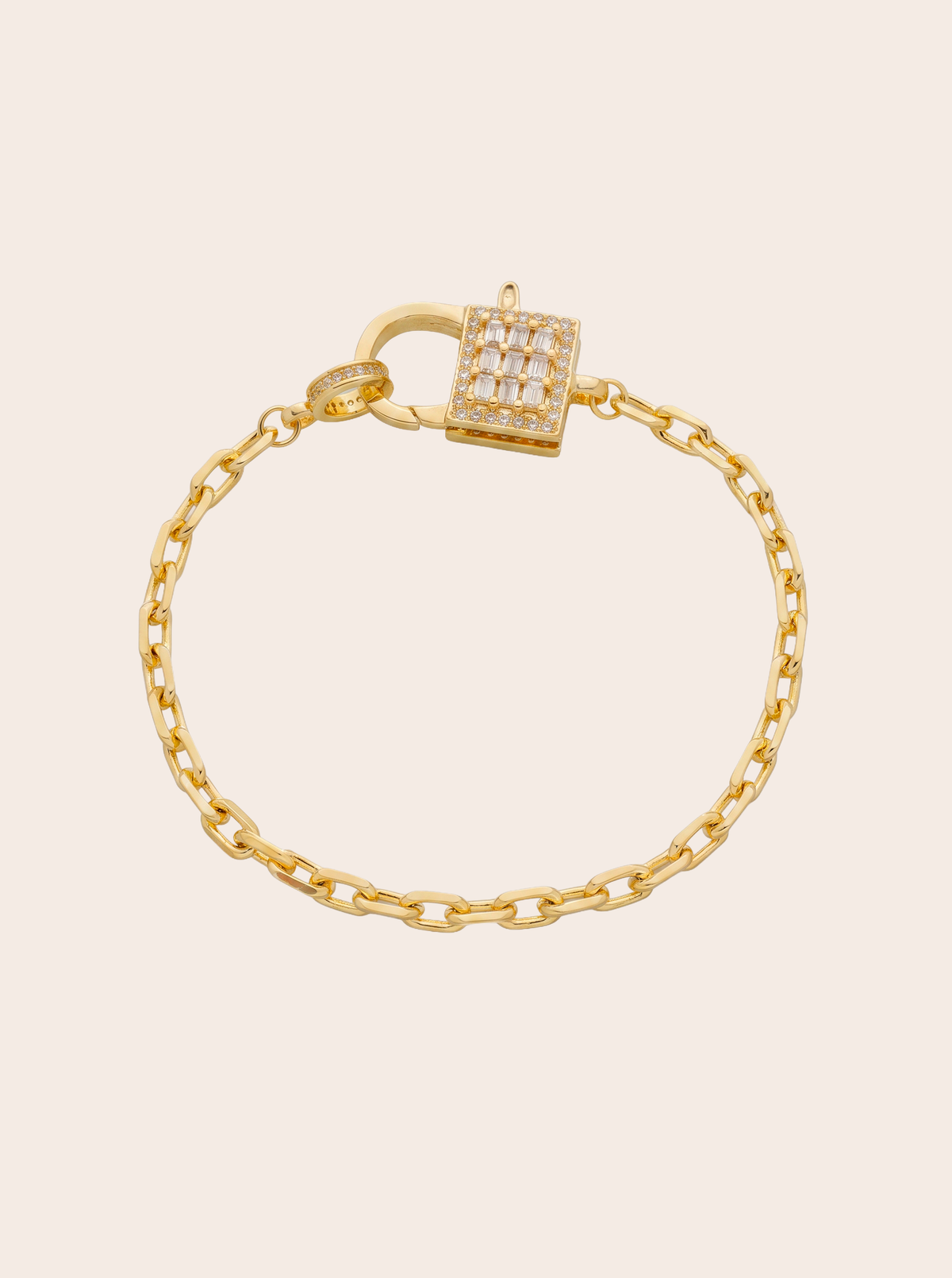 Seized Lock Chain Bracelet