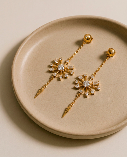 Supernova Crystal Statement Earrings