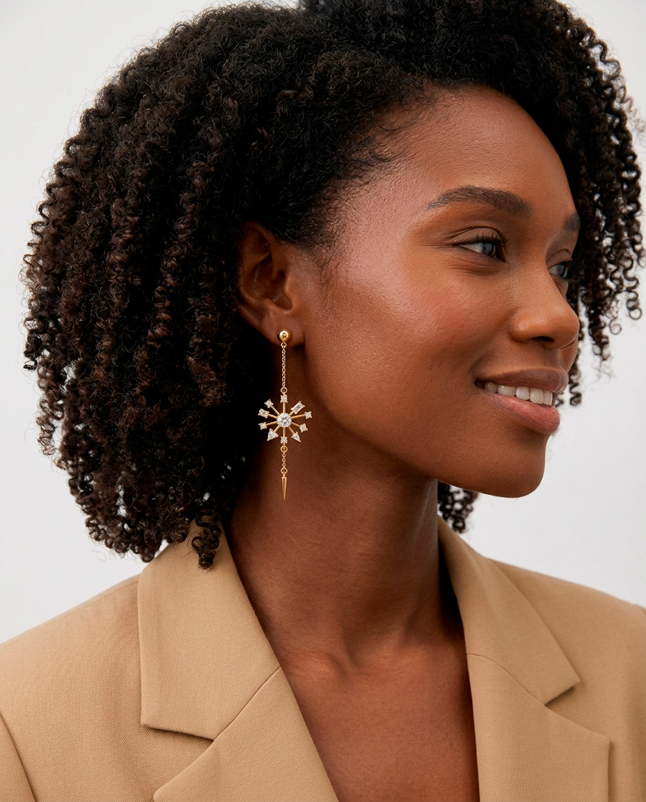 Supernova Crystal Statement Earrings